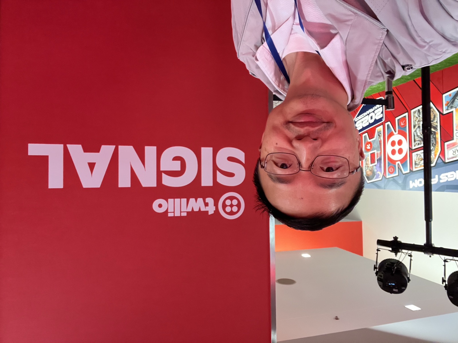 Manny Xu at the Twilio Signal 2025 conference in San Francisco